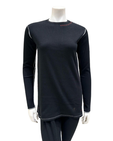 Bee and Dee Ebony Stitched Ribbed Modal Teen's Pajamas Set